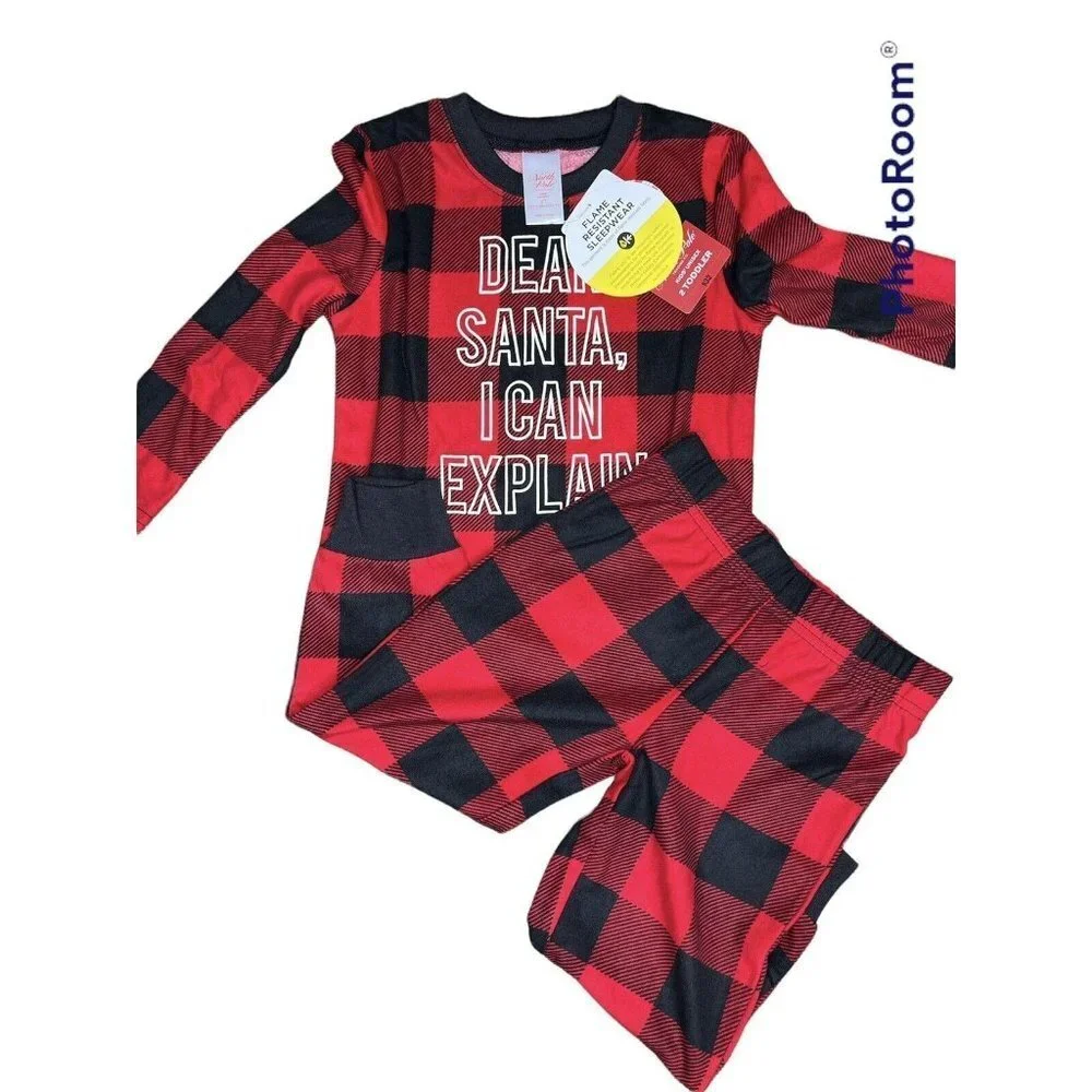 Family Matching Christmas Pajamas Set Couples Kids Size 2T unisex